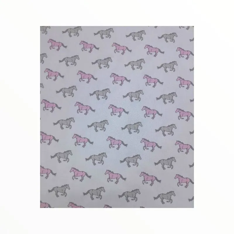 100 % Printed Cotton Horses Collection 140 cm