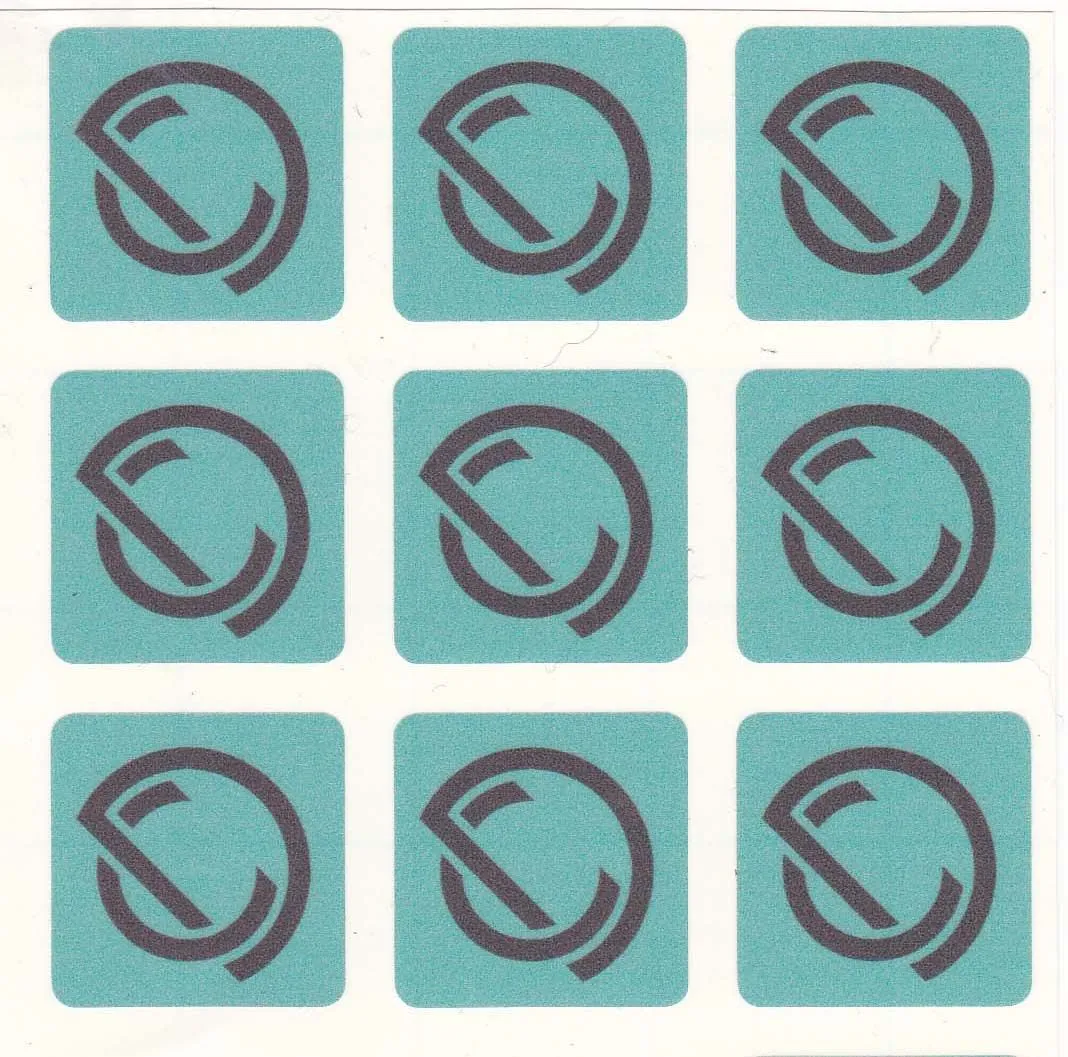 100mm Square Printed Labels
