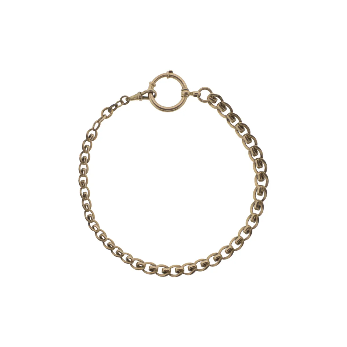 14K Yellow Gold Graduated Link Watch Fab