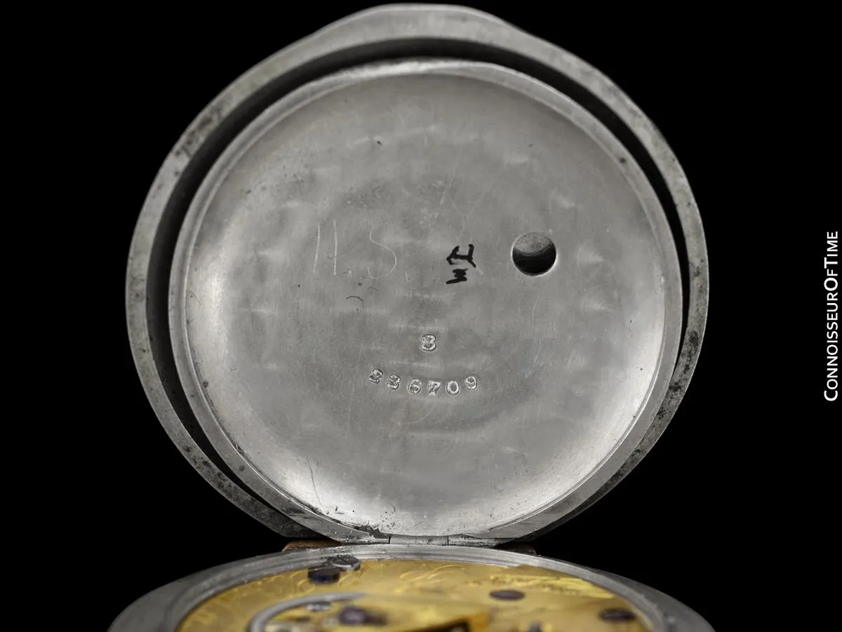 1863 Waltham P.S. Bartlett Civil War 18 size Pocket Watch - Same Brand Given to Abraham Lincoln at Gettysburg