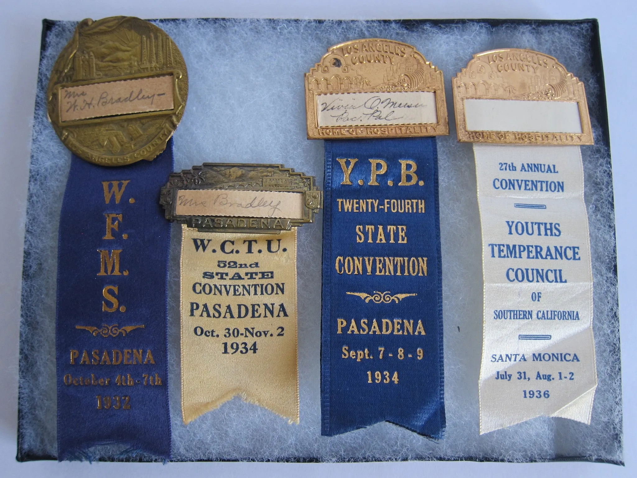1930s California WCTU Ribbons