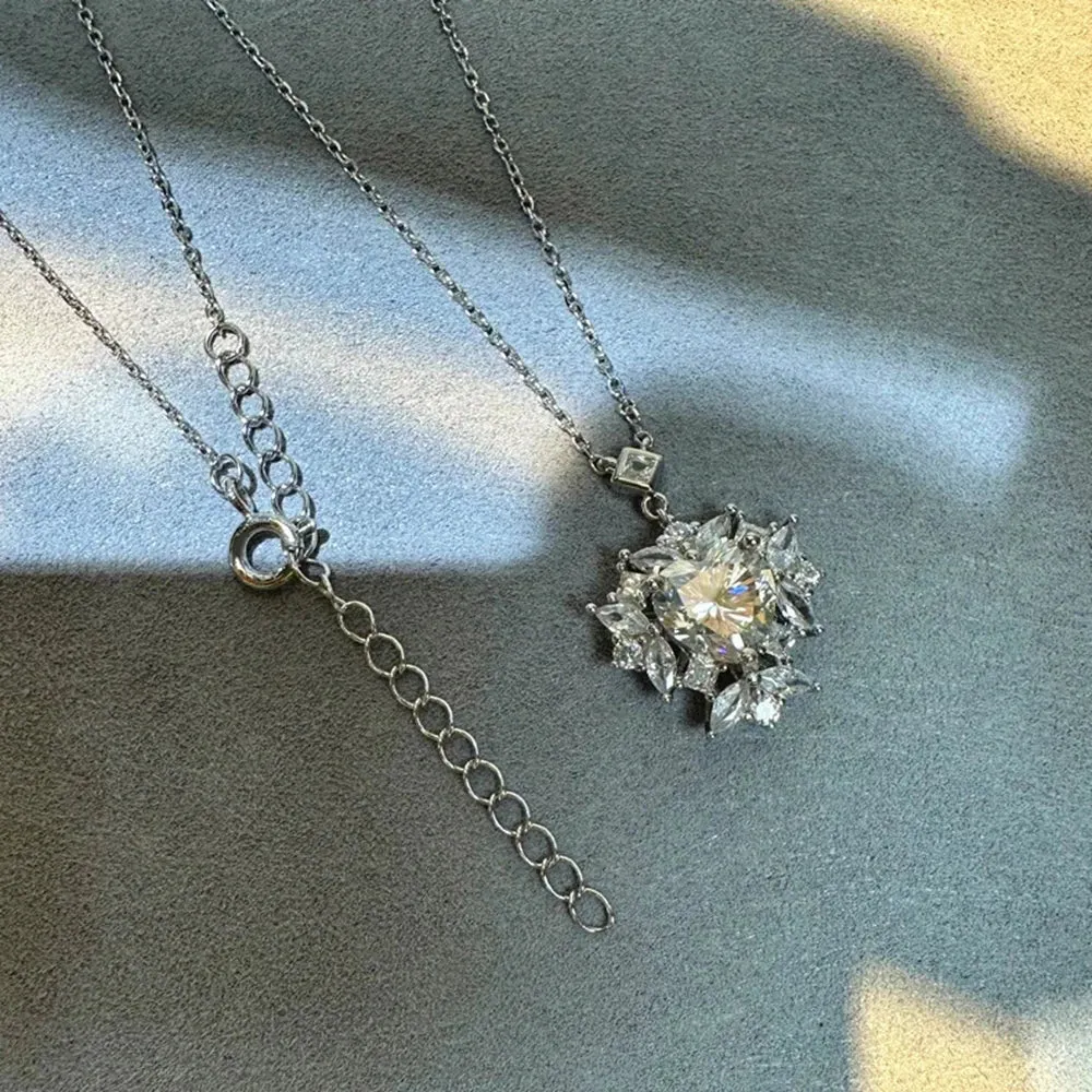 2.0 Ct Heart Cut Diamond Pendant Necklace