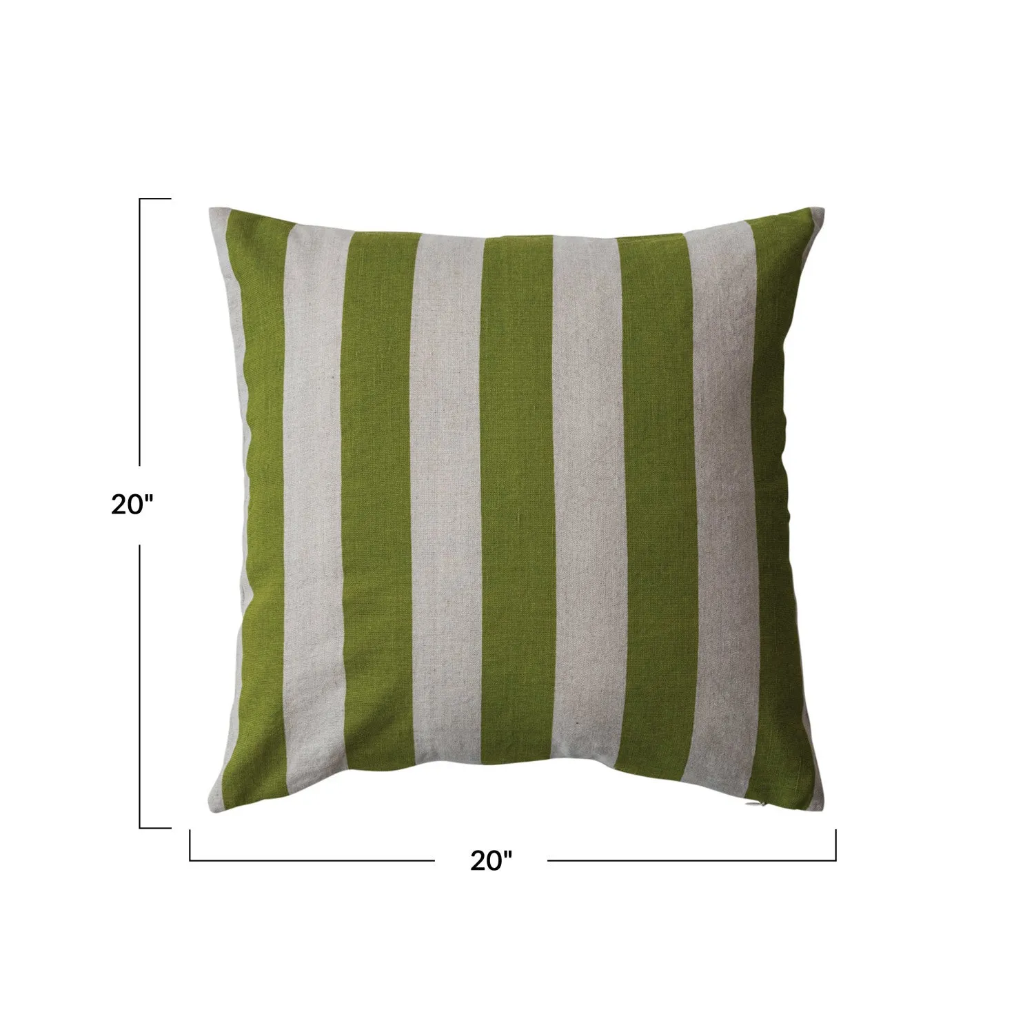 20" Spring Striped Pillows - Three Colors