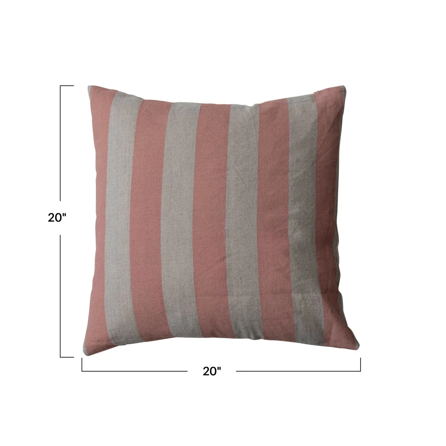 20" Spring Striped Pillows - Three Colors