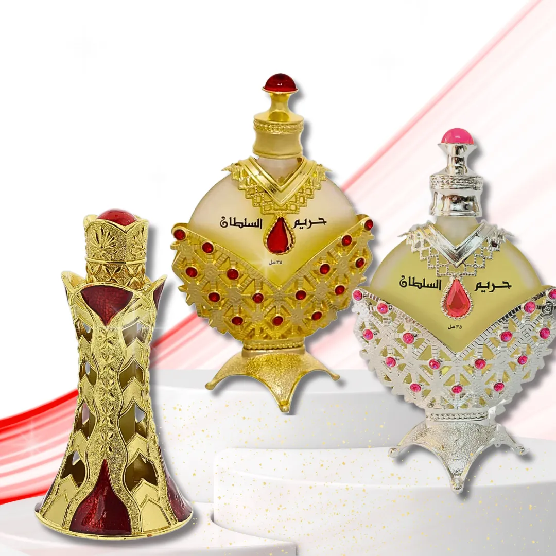 [3 PC BUNDLE] Hareem Al Sultan Gold 35ml / Hareem Al Sultan Silver 35ml / Azaari 17ml