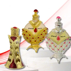 [3 PC BUNDLE] Hareem Al Sultan Gold 35ml / Hareem Al Sultan Silver 35ml / Azaari 17ml