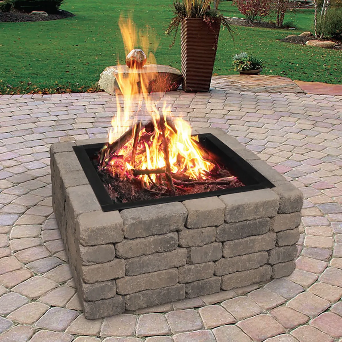 36 in. Square x 10 in. High Fire Ring