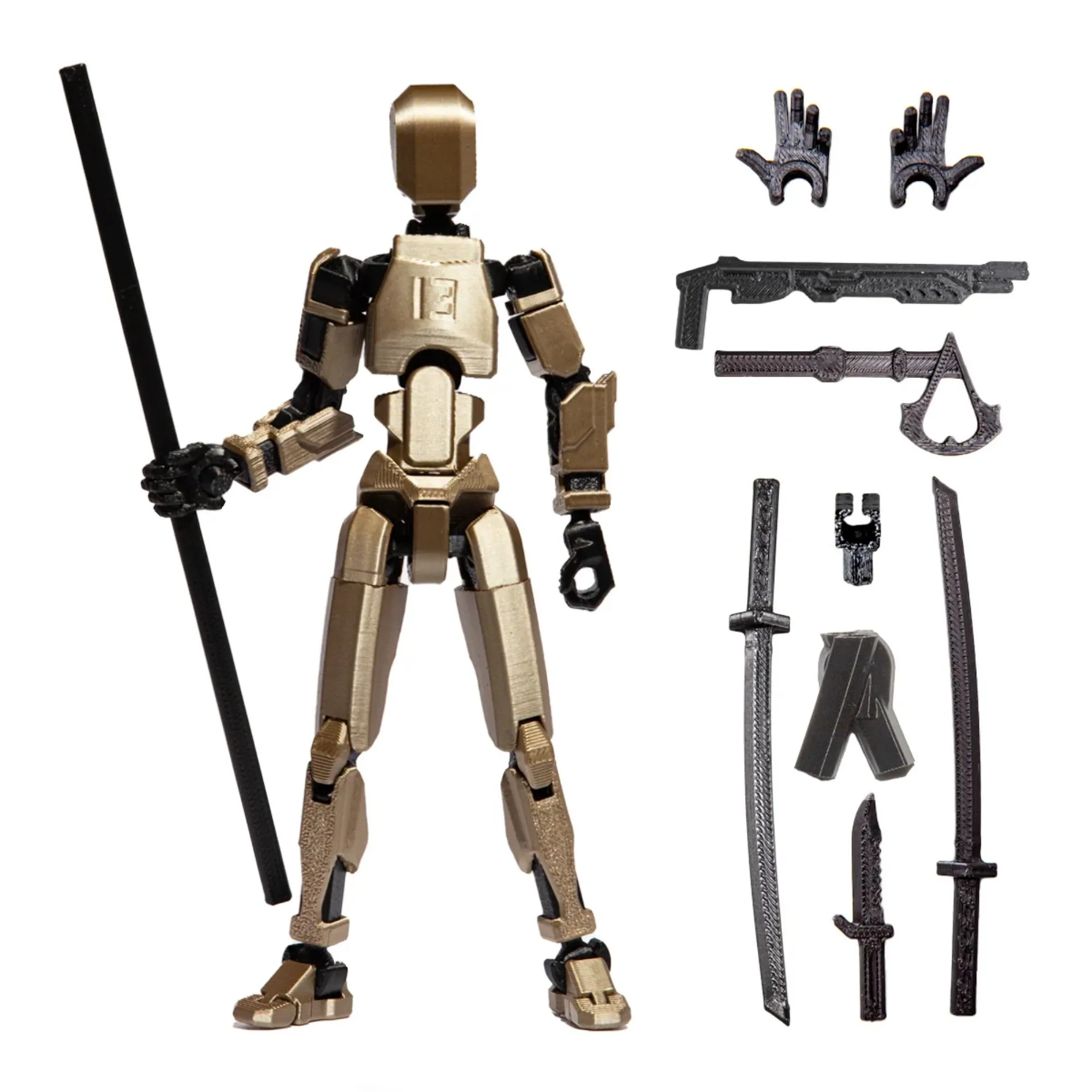3D Figură robot R13 - Iridium