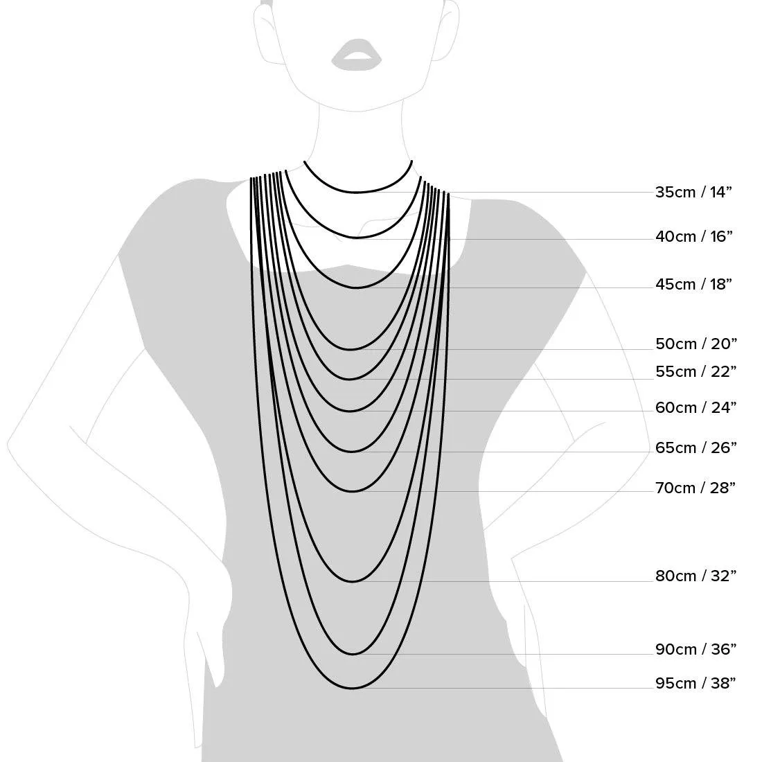9ct Yellow Gold Figaro Necklace 60cm