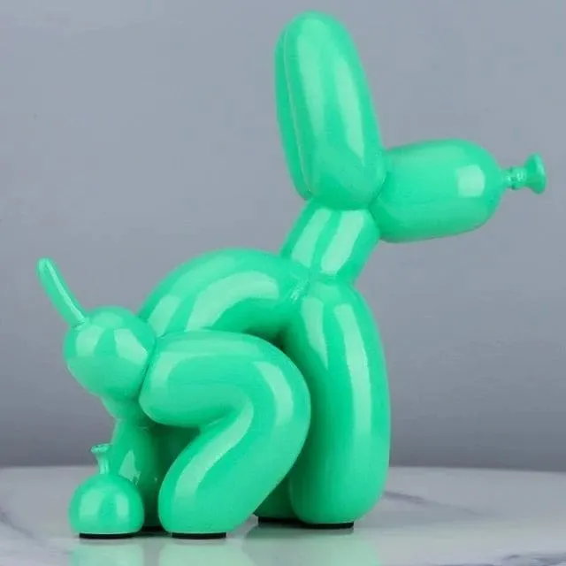 Air Balloon Dog Pooping Figurine