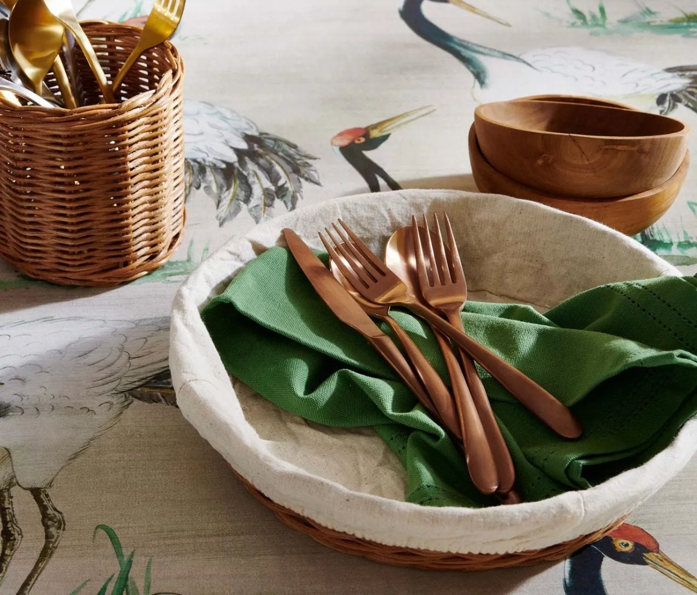 Alba Rose Gold Flatware Set