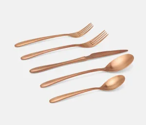Alba Rose Gold Flatware Set