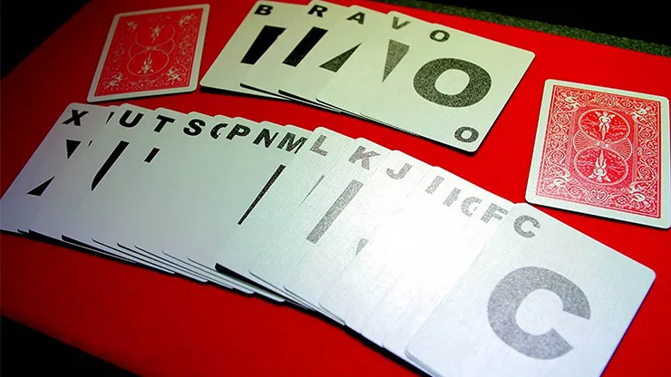 Alphabet Playing Cards Bicycle No Index by PrintByMagic