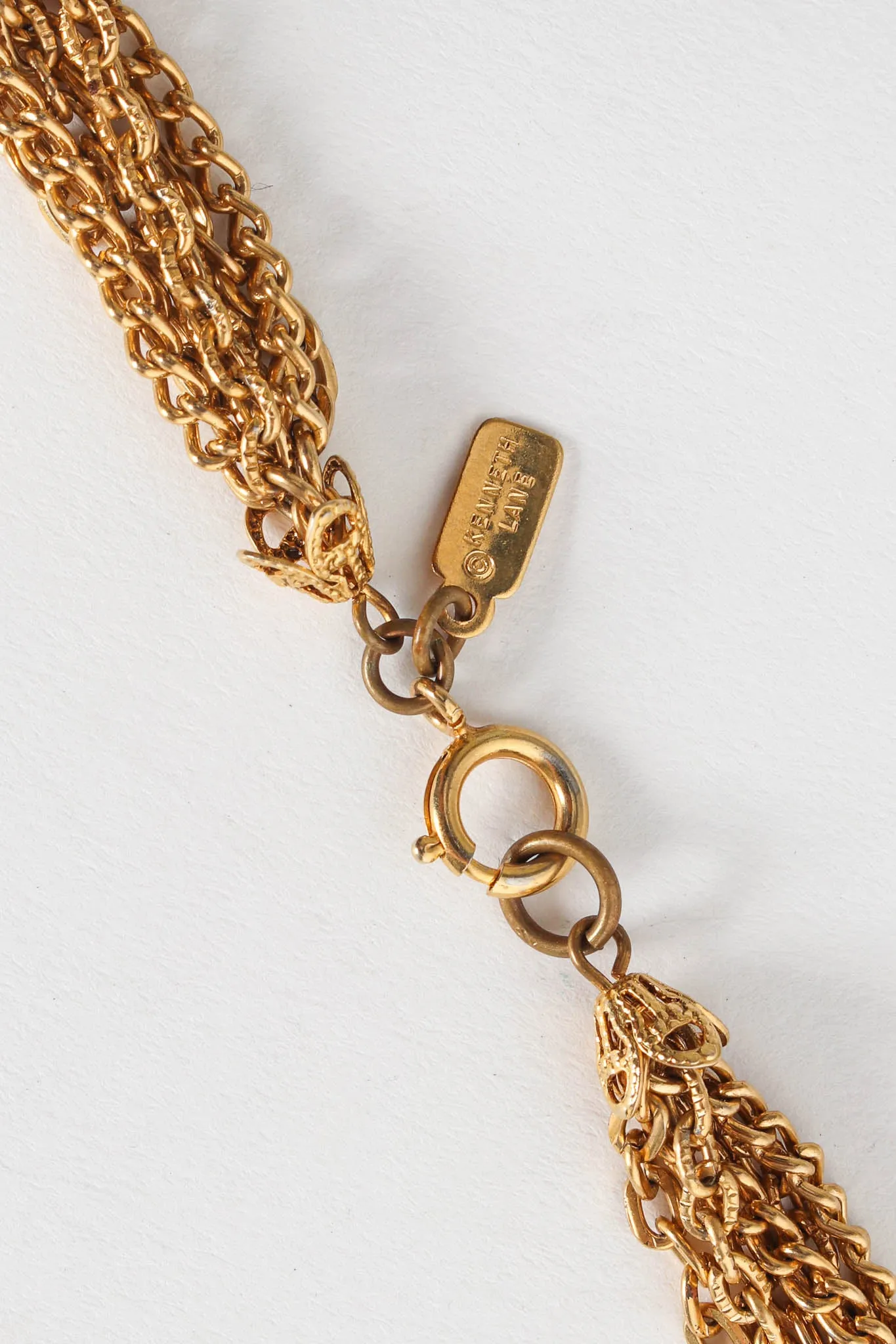 Amber Bead Pendant Necklace
