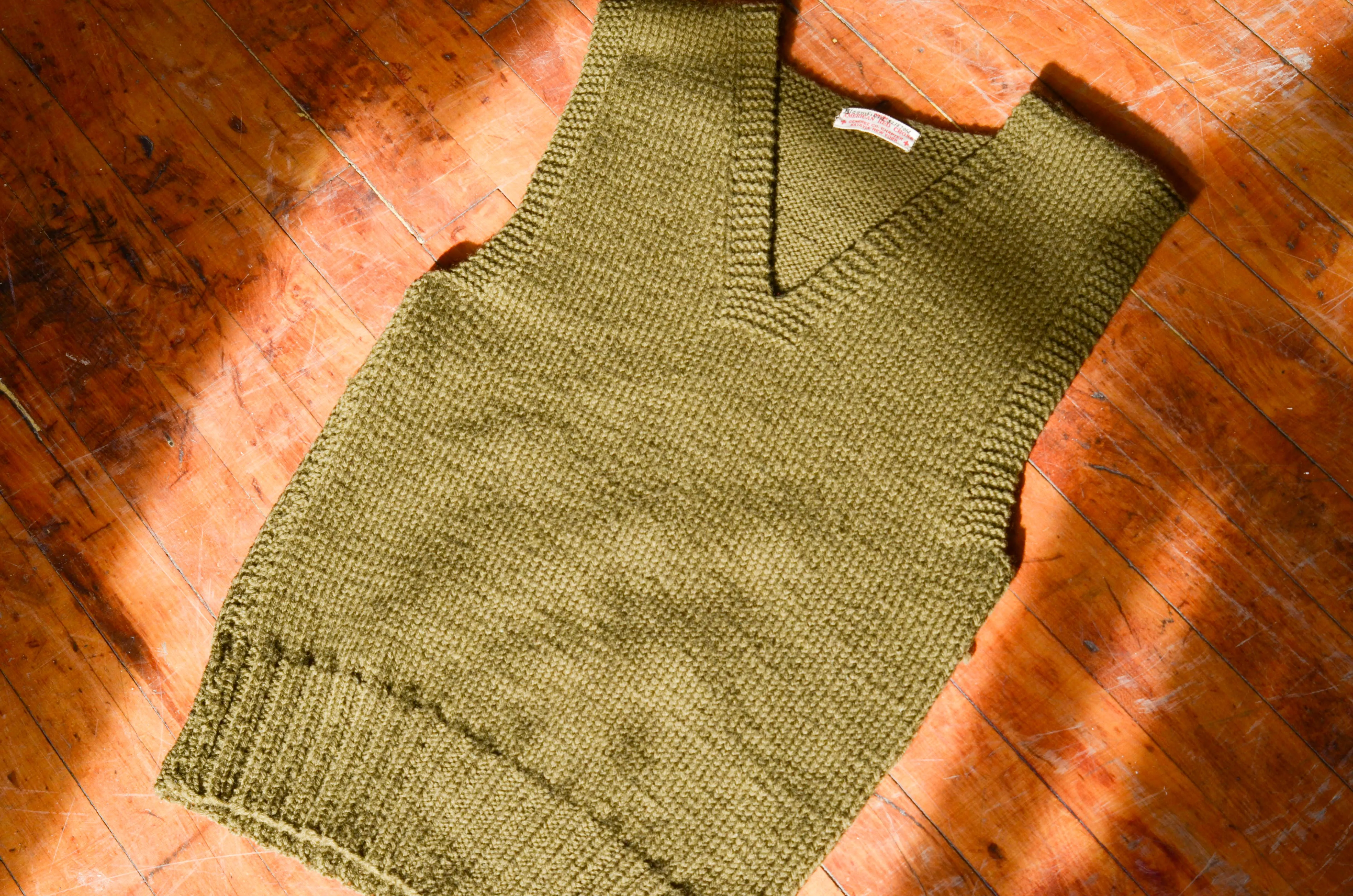American Red Cross - WWII Wool Knit Vest