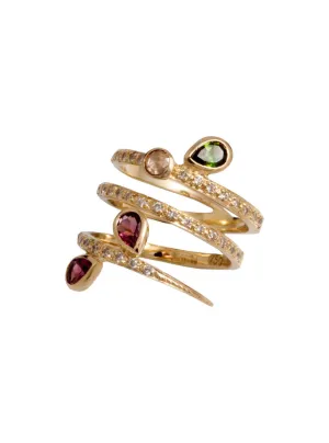 Arabesque Tapered Wrap Ring