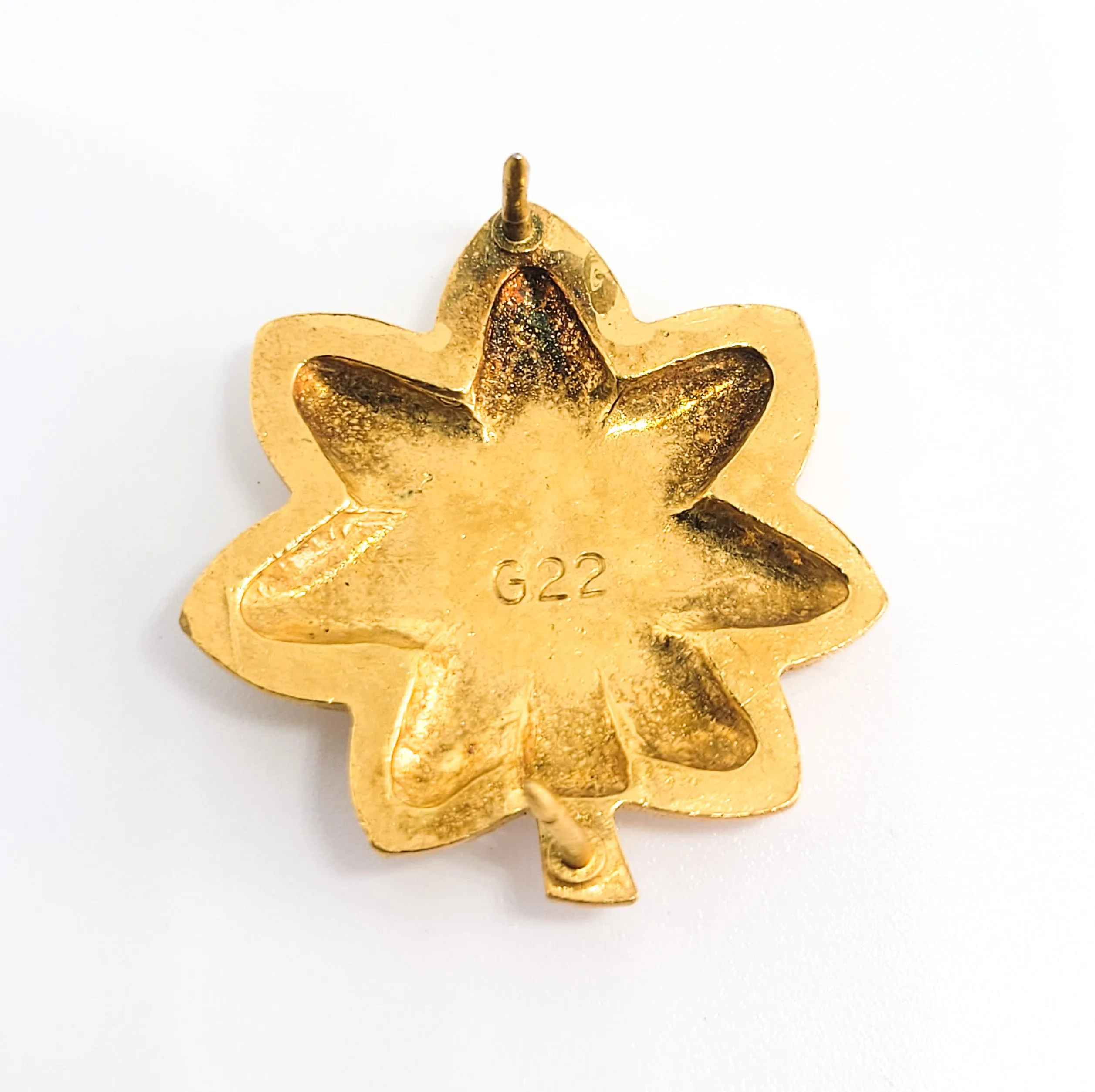 Army officer Lieutenant Colonel U.S. Military G22 gold silver toned pin