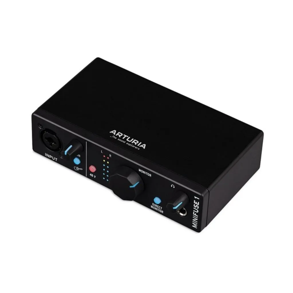Arturia MiniFuse 1 - 1 In/ 2 Out Audio Interface - Black
