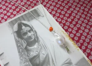 August (baroque pearl birthstone necklace)