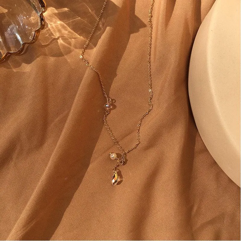Austrian Crystal & Pearl Necklace