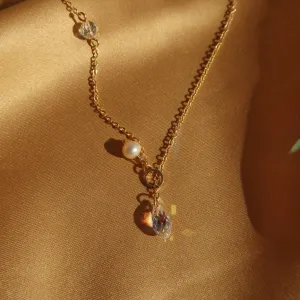 Austrian Crystal & Pearl Necklace