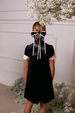 AW24 Patachou Girls Black & Ivory Hair Bow