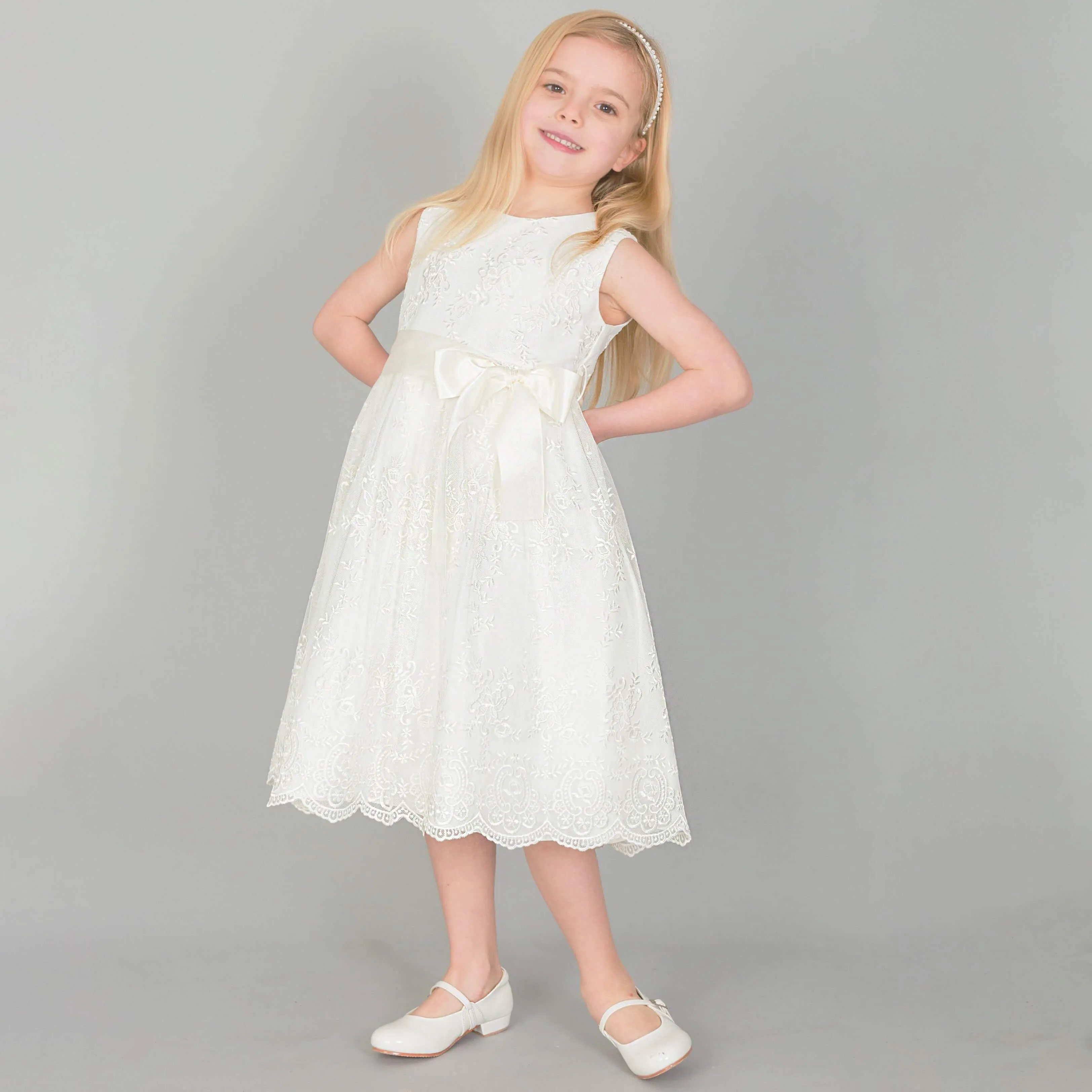 Baby Fleur Dress - Ivory