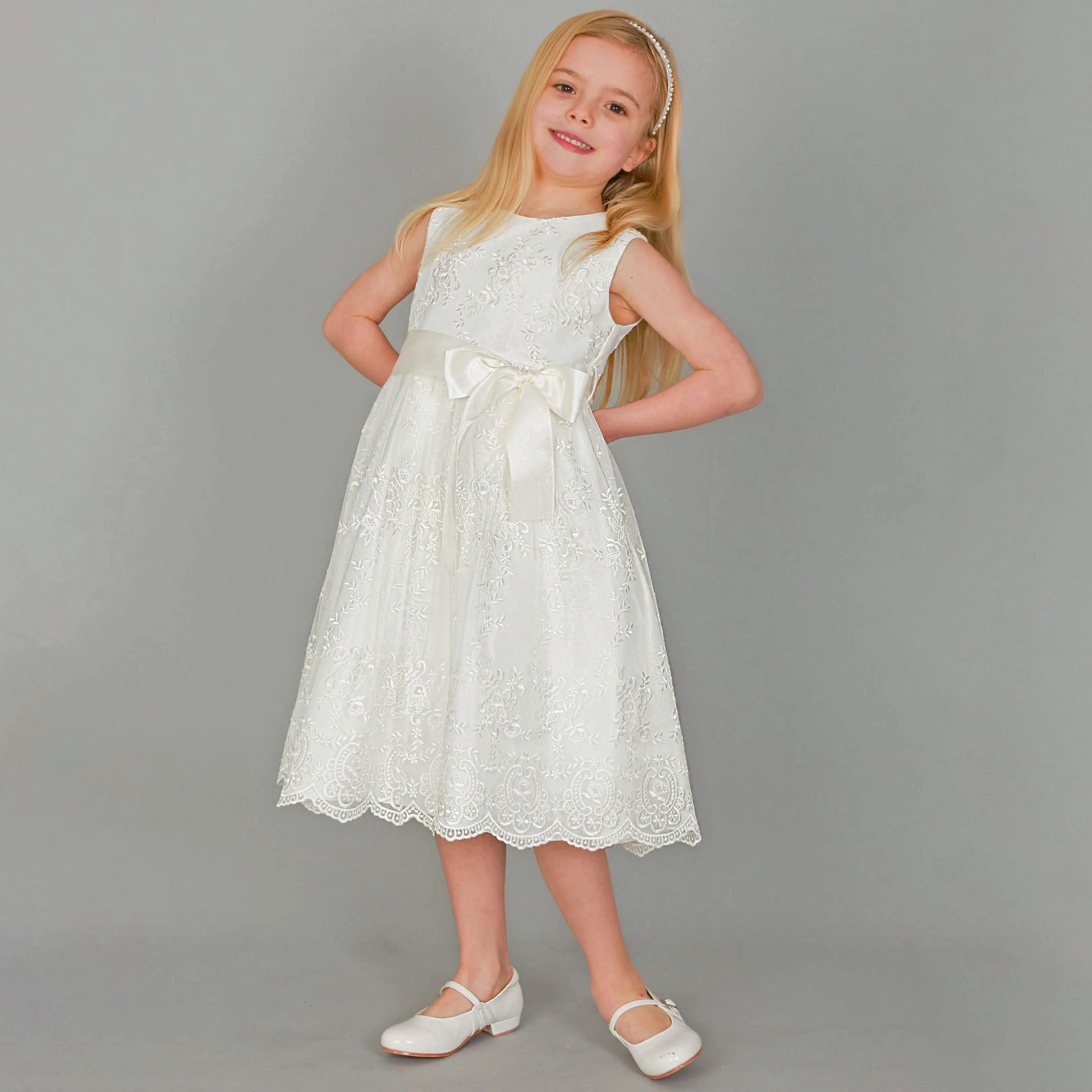 Baby Fleur Dress - Ivory