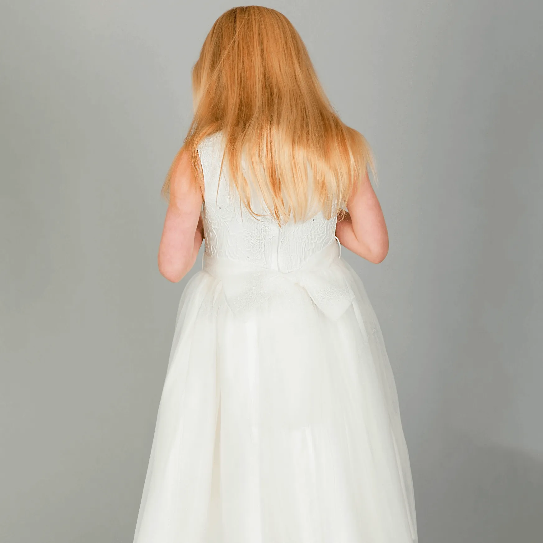 Baby Isabella Flower Dress - Ivory