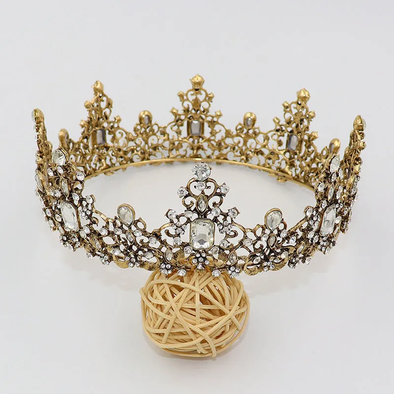 Baroque Handmade Queen Tiara Colorful