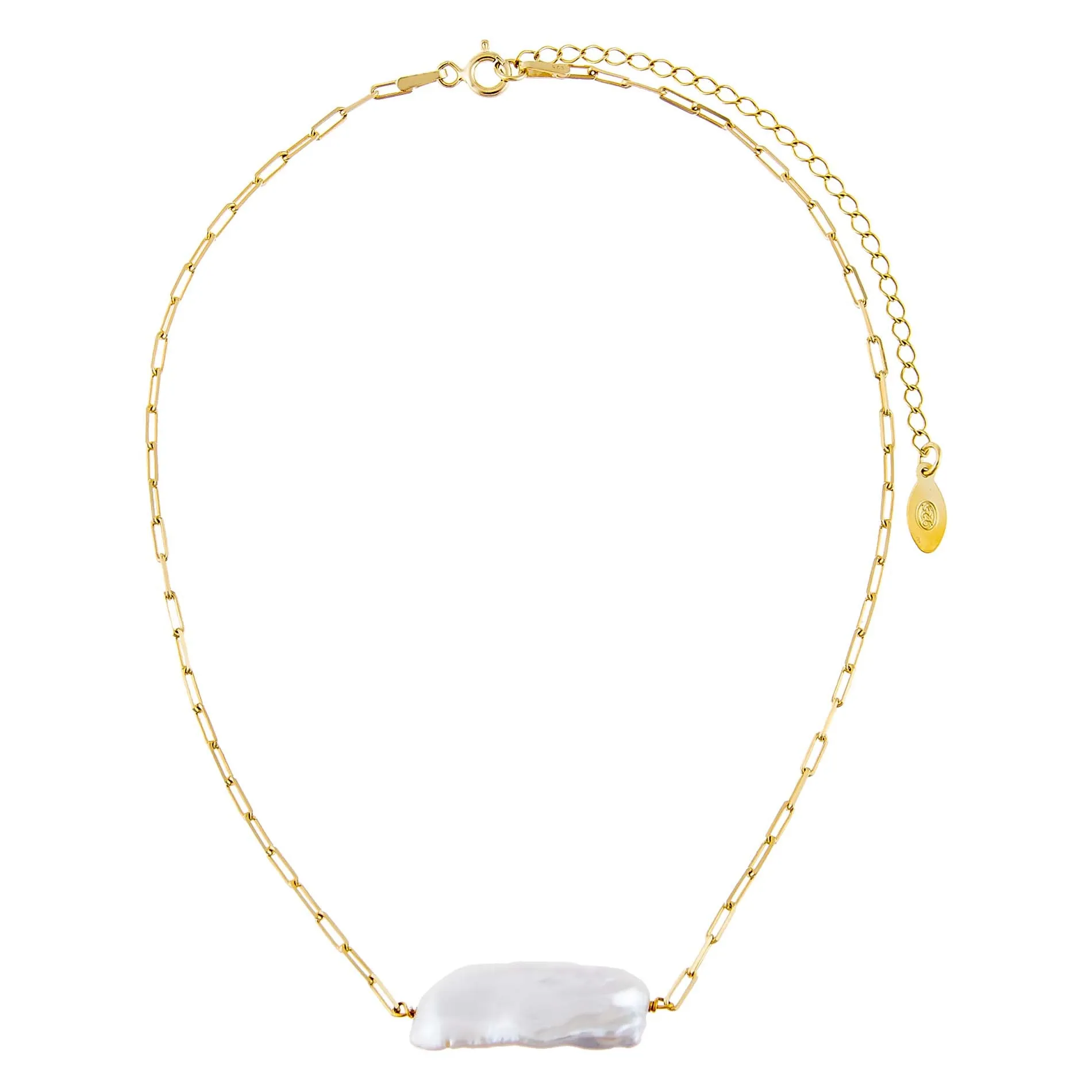 Baroque Pearl Link Choker