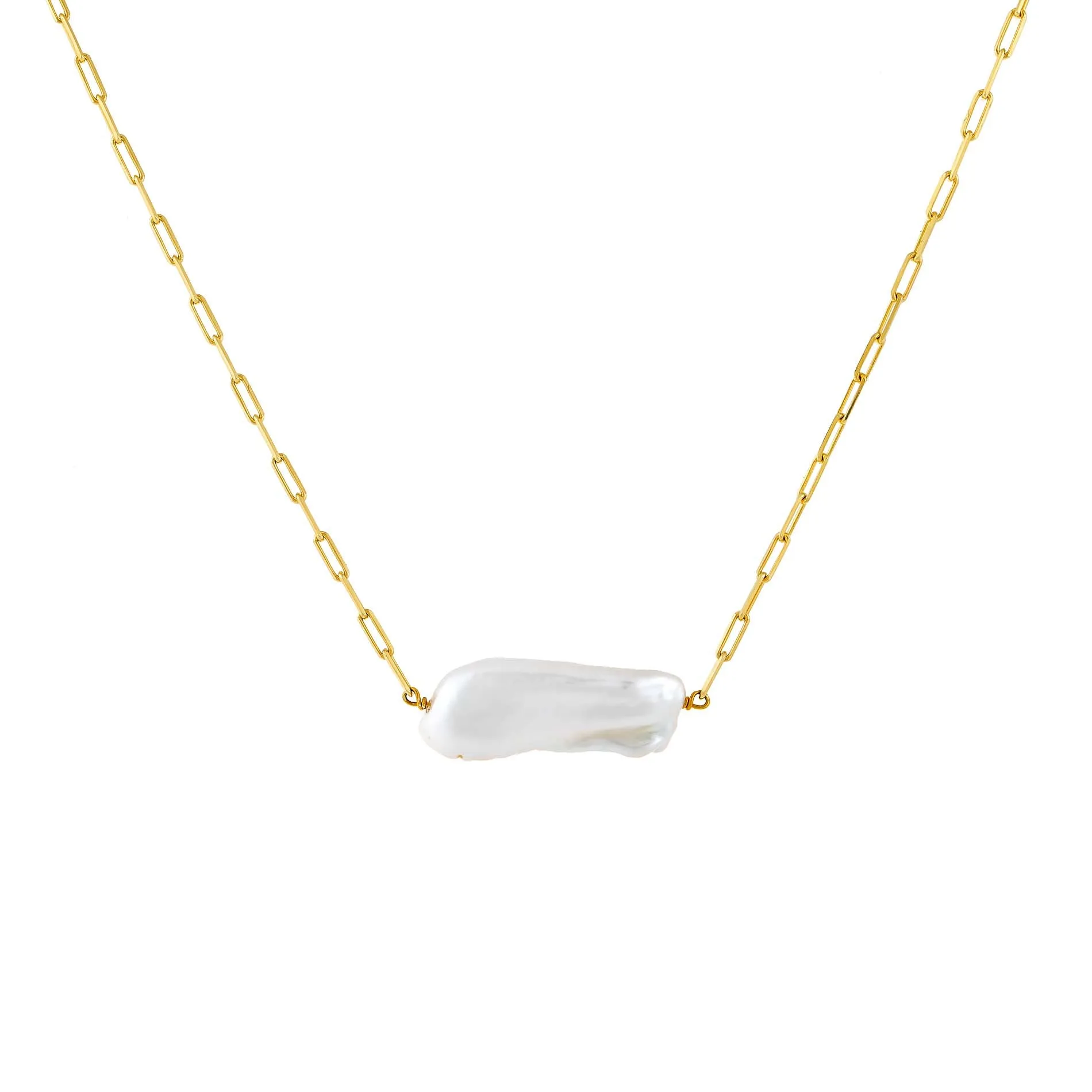 Baroque Pearl Link Choker