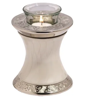Baroque Pearl Tealight Cremation Urn - IUTL101