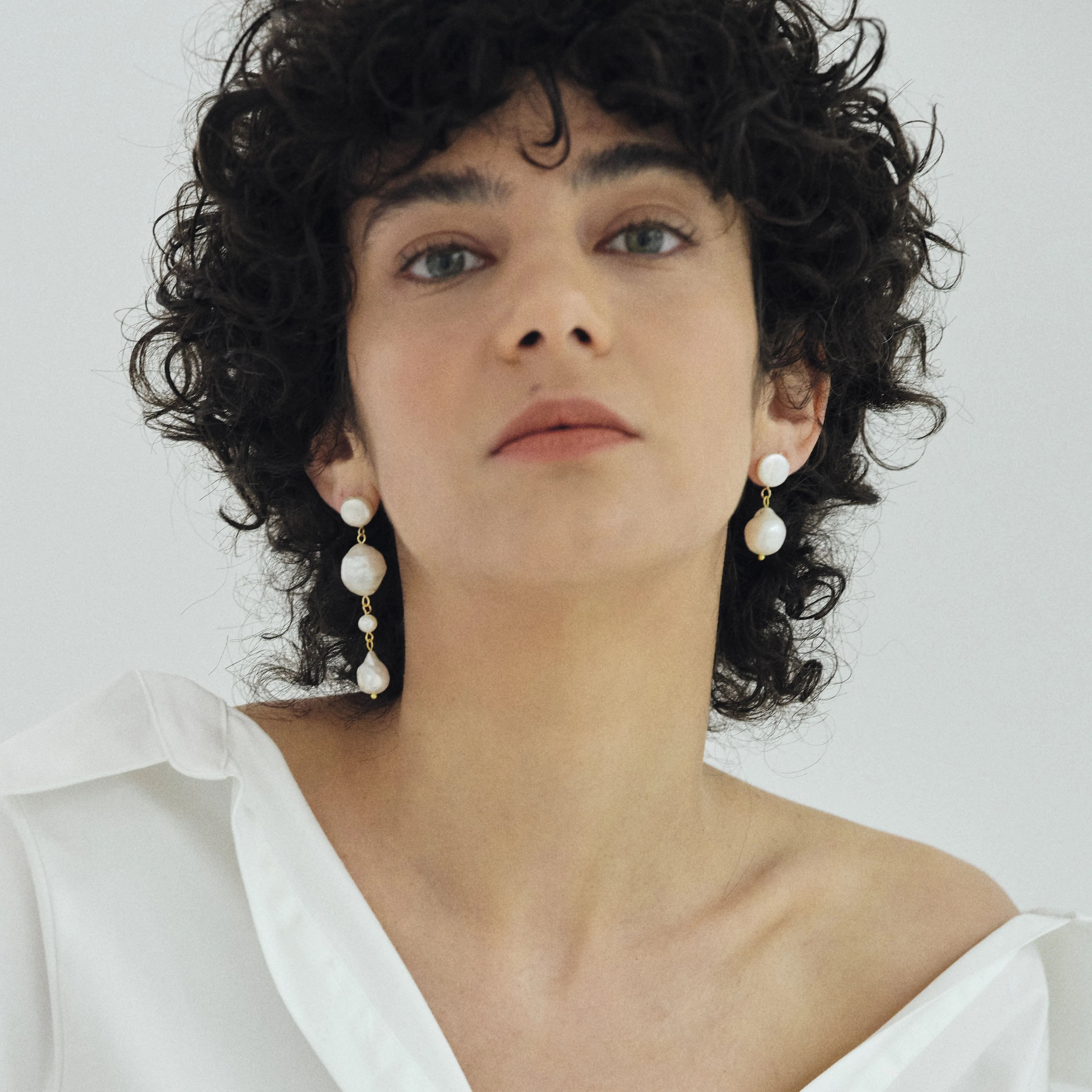 Baroque Pearl Unmatched Earrings