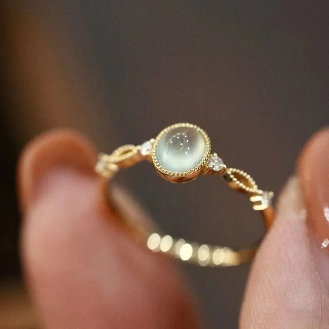 Baroque-style Opal Ring