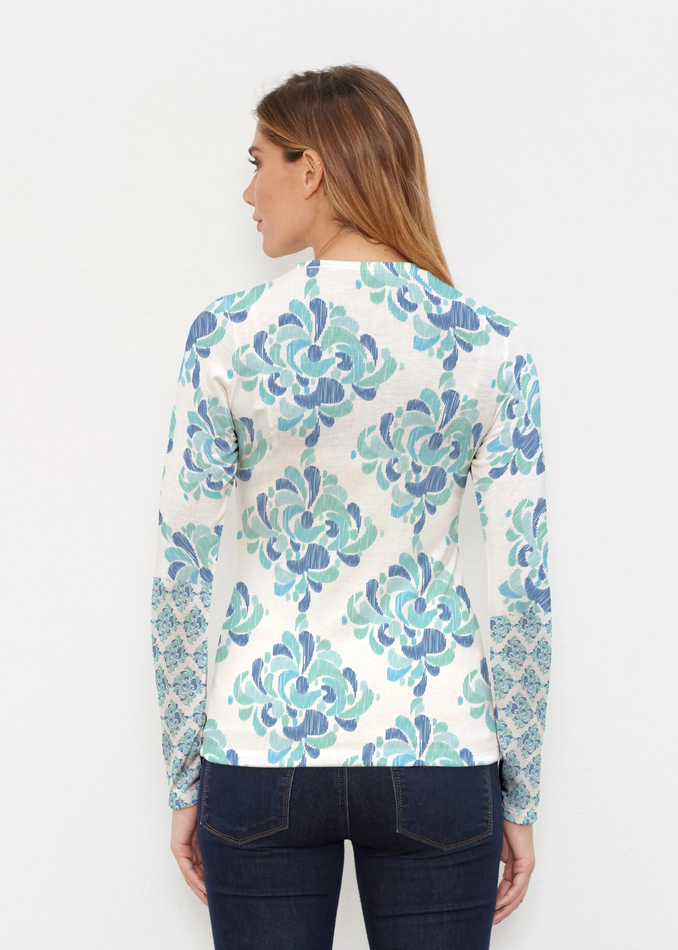 Be Jeweled (7811) ~ Butterknit Long Sleeve Crew Top