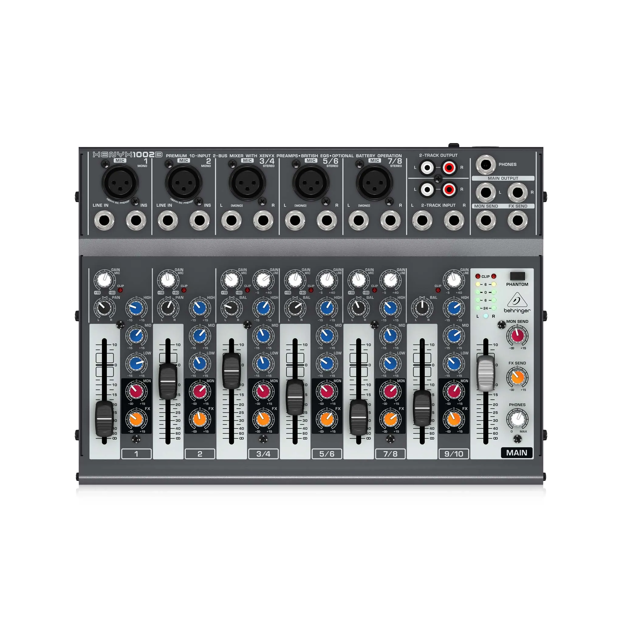 Behringer 1002B Xenyx 10-Channel Analog Mixer