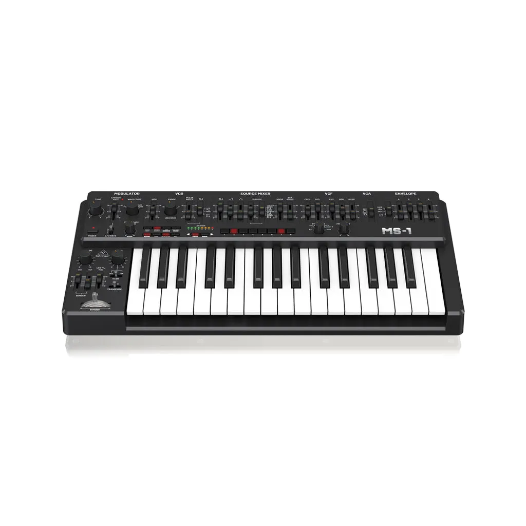 Behringer MS-1-BK Analog Synthesizer w/Hand Grip, Black, UK Plug