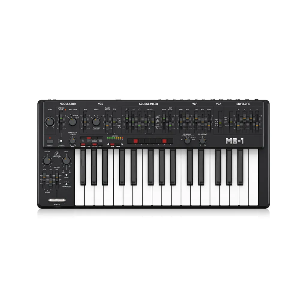 Behringer MS-1-BK Analog Synthesizer w/Hand Grip, Black, UK Plug
