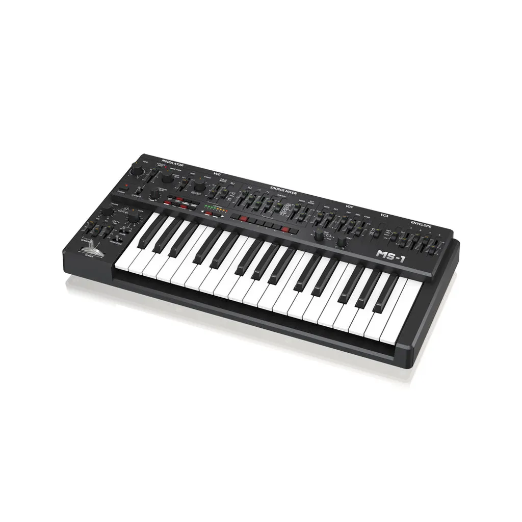 Behringer MS-1-BK Analog Synthesizer w/Hand Grip, Black, UK Plug
