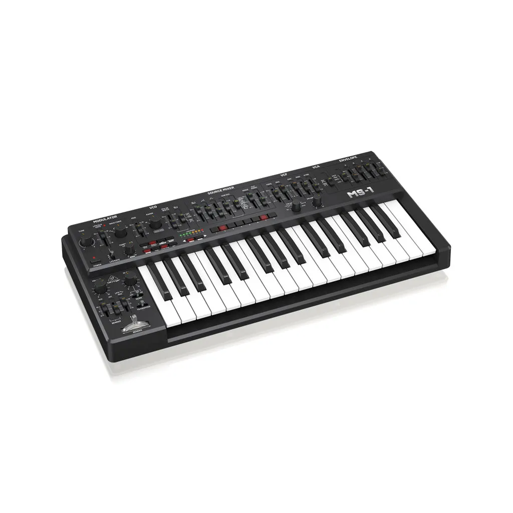 Behringer MS-1-BK Analog Synthesizer w/Hand Grip, Black, UK Plug