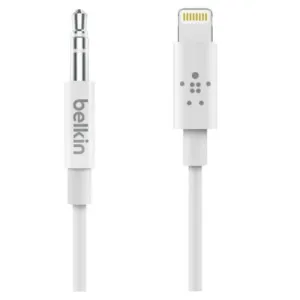Belkin 3.5mm 90cm AUX to Lightning Cable Adapter For Apple iPhone/Used For Music