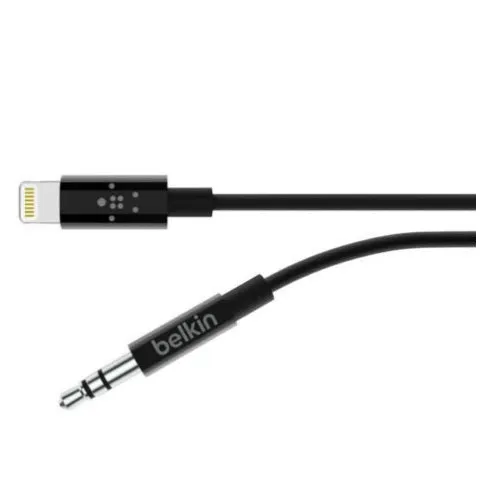 Belkin 3.5mm 90cm AUX to Lightning Cable Adapter For Apple iPhone/Used For Music