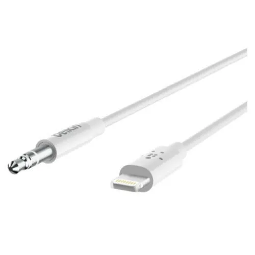 Belkin 3.5mm 90cm AUX to Lightning Cable Adapter For Apple iPhone/Used For Music