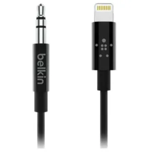 Belkin 3.5mm 90cm AUX to Lightning Cable Adapter For Apple iPhone/Used For Music