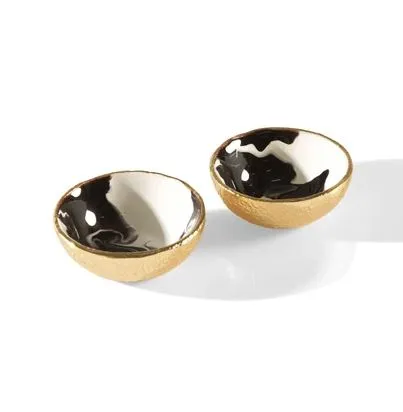 Bianco Nero Salt & Pepper Set - Lunares