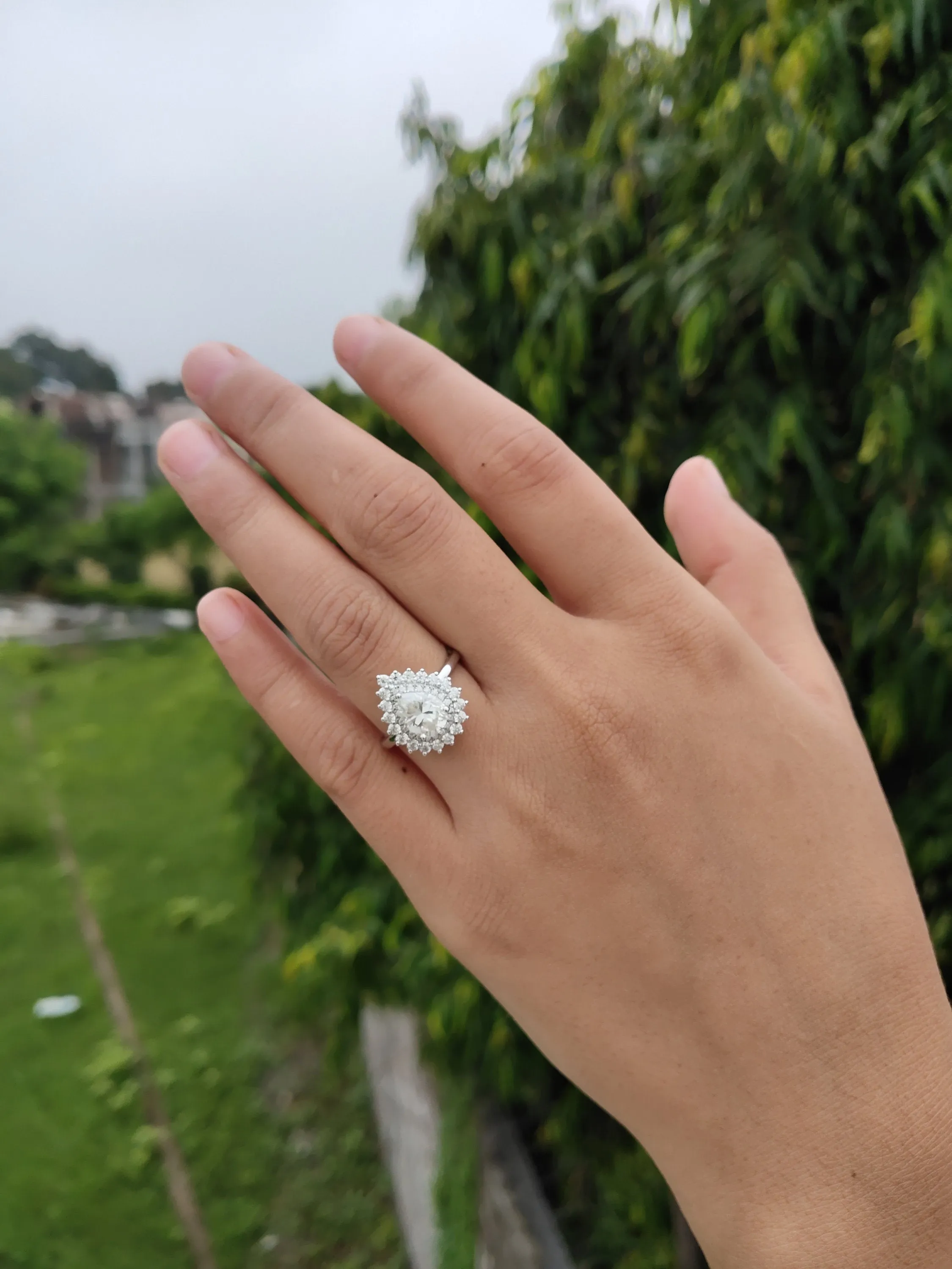 Black friday sale Pear cut Moissanite engagement ring art deco silver/white gold unique ring diamond wedding promise ring christmas gift
