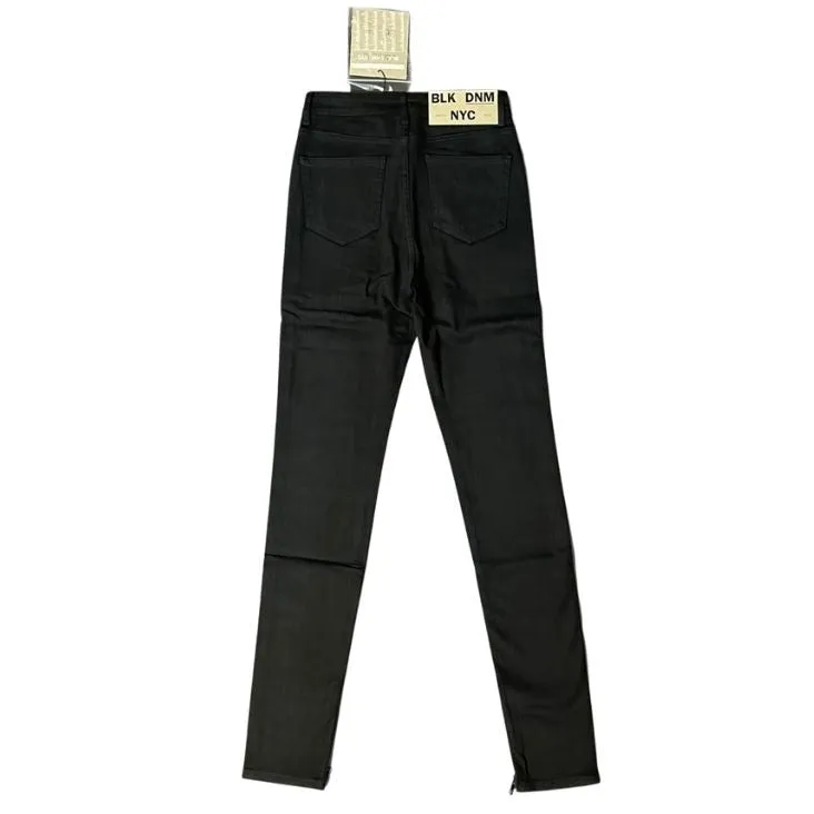 BLK DNM Womens Bond Black High Rise Jeans