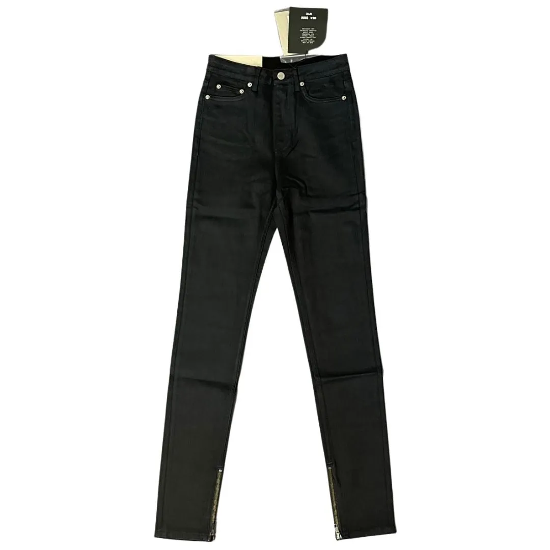 BLK DNM Womens Bond Black High Rise Jeans
