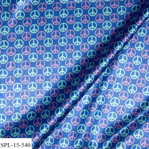 Blue Peace Pocket Square